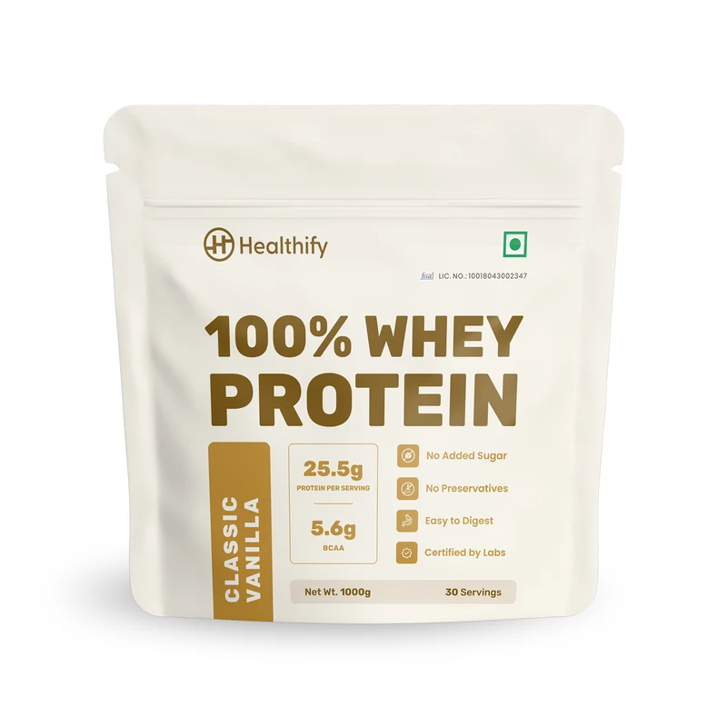 Classic Vanilla - 25.5 g Protein Powder - Pack of 1 KG