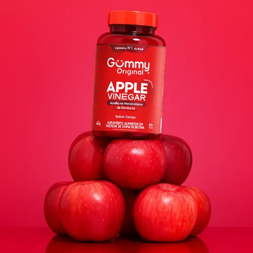 GUMMY VINAGRE DE MACA SABOR CEREJA 60UN
