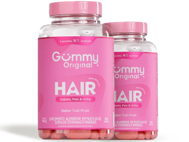 GUMMY HAIR PROMOPACK TUTTI FRUTTI 60UN + TUTTI FRUTTI 60UN