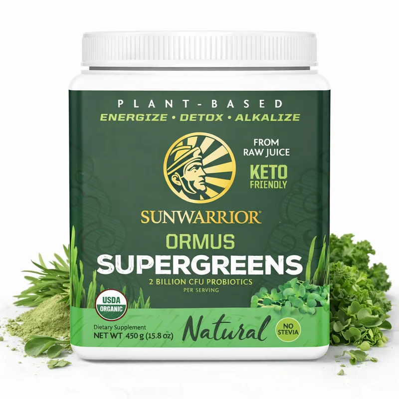Sunwarrior Ormus Super Greens, 226 g Dose, Natural