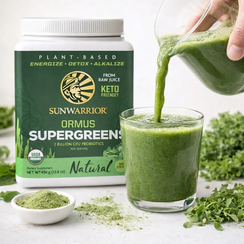 Sunwarrior Ormus Super Greens, 226 g Dose, Natural