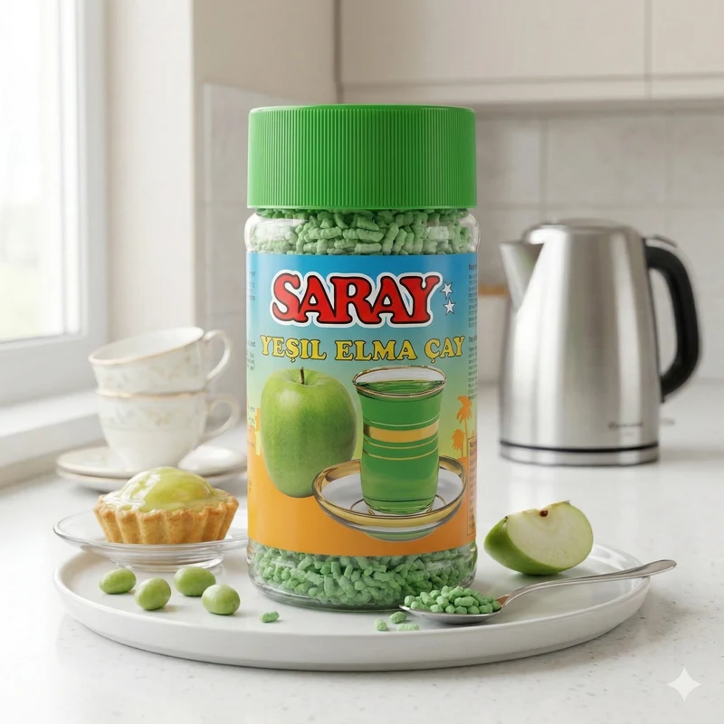 Saray Instant Tee mit grüner Apfelgeschmack Tee 200g