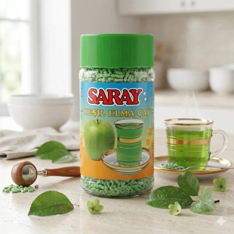 Saray Instant Tee mit grüner Apfelgeschmack Tee 200g