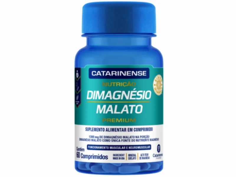 DIMAGNESIO MALATO PREMIUM 60CAPS - CATARINENSE NUTRICAO