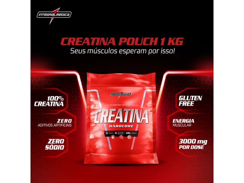 CREATINA HARDCORE 1KG - INTEGRALMEDICA