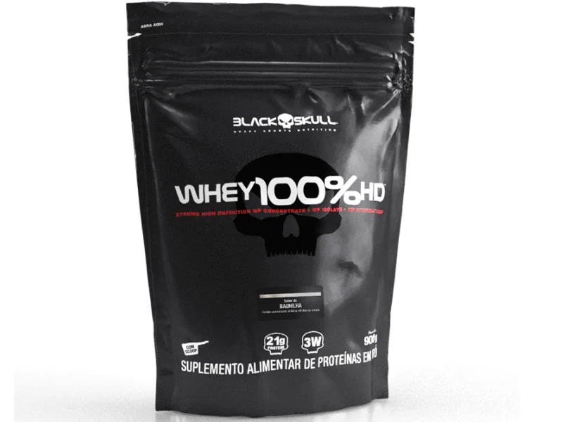 WHEY 100% HD 900G REFIL - BLACK SKULL