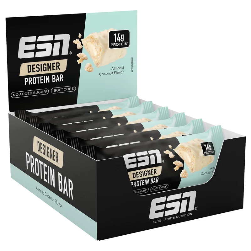 Designer Protein Bar 12 x 45g Riegel von ESN