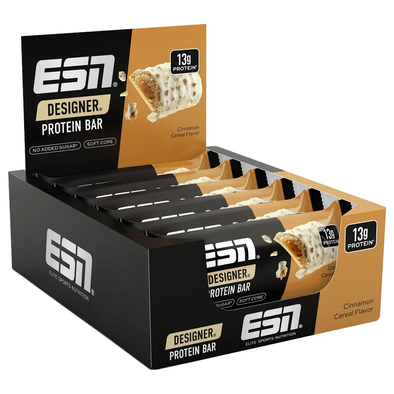 Designer Protein Bar 12 x 45g Riegel von ESN