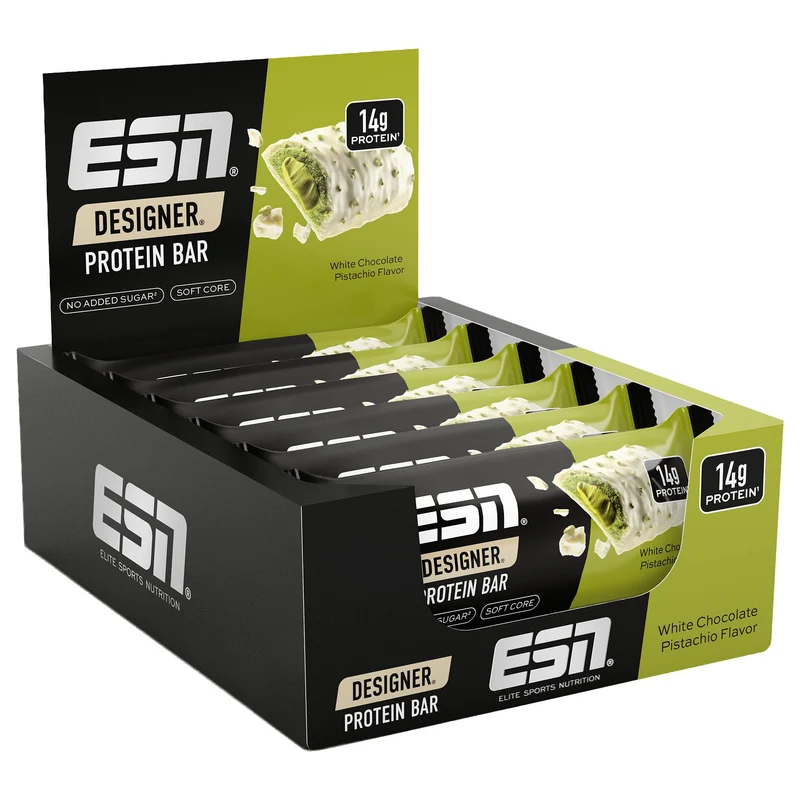 Designer Protein Bar 12 x 45g Riegel von ESN
