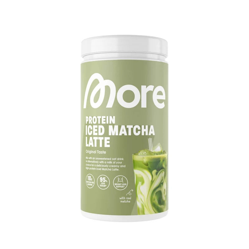 Iced Matcha Latte 500g Dose von More Nutrition