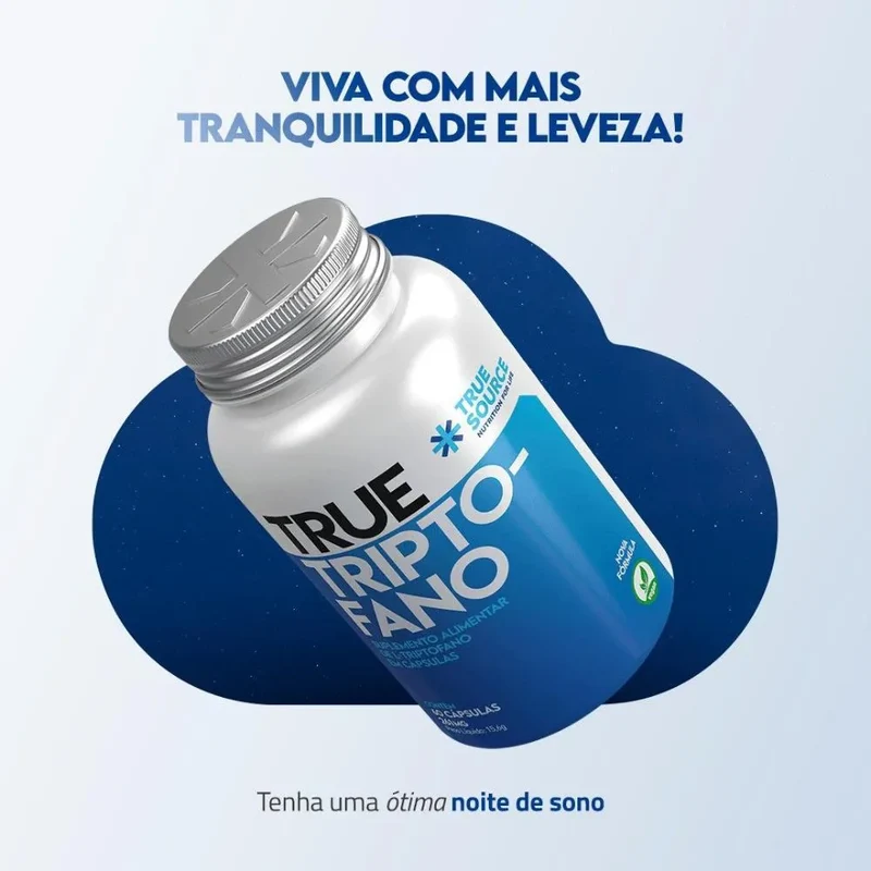 TRIPTOFANO 400MG 60CAPS - TRUE SOURCE