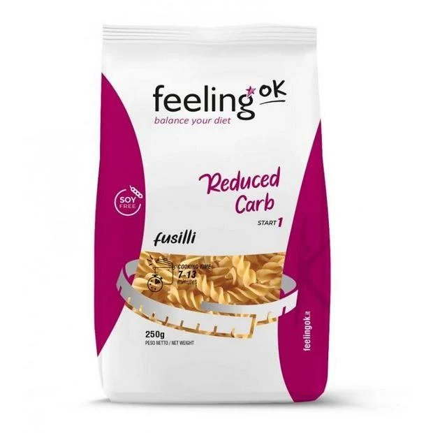 Protein Nudeln Fusilli + Protein 220g Beutel von Feeling OK