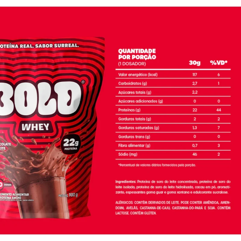 WHEY 3W REFIL 900G - BOLD