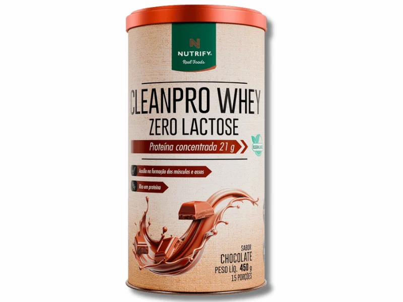CLEANPRO WHEY ZERO LACTOSE 450G - NUTRIFY