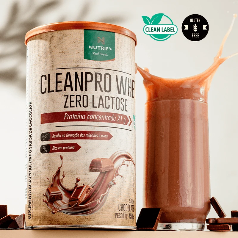 CLEANPRO WHEY ZERO LACTOSE 450G - NUTRIFY
