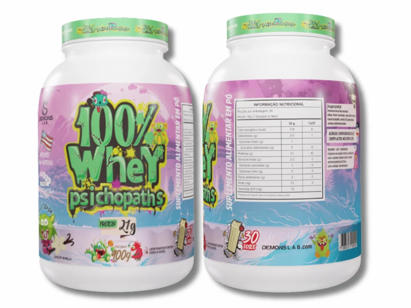 WHEY 100% PSICHOPATHS 900G - DEMONS LAB