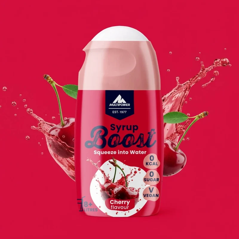 Kirsche Getränkesirup ohne Zucker | Syrup Boost Probierpaket (4x65ml)