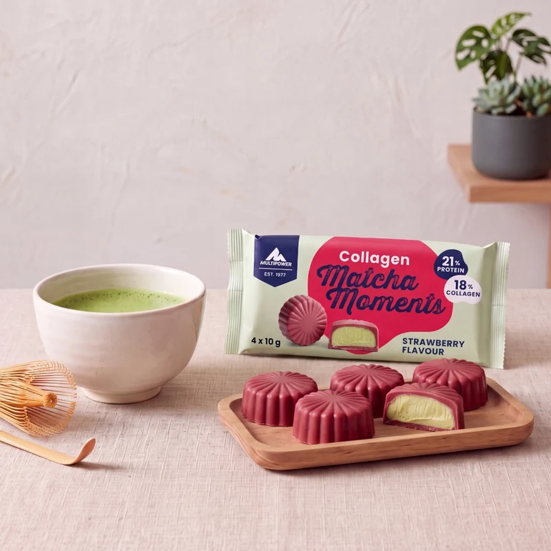 12xPackungen Collagen Matcha Moments, Erdbeere (12x40g)