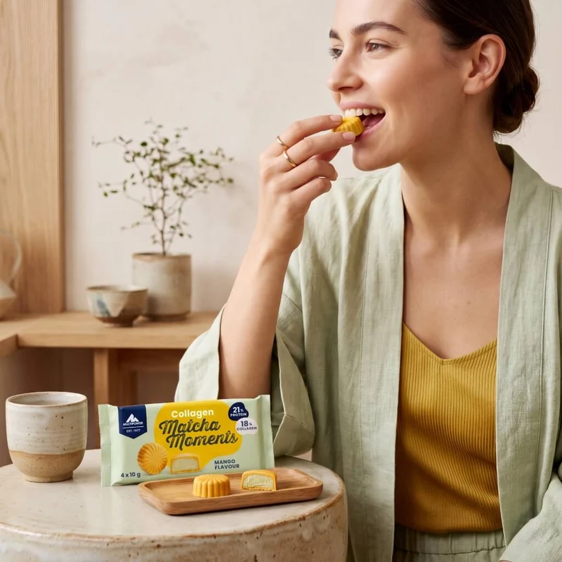 Collagen Matcha Moments, Mango | 4x10g Kollagen Pralinen