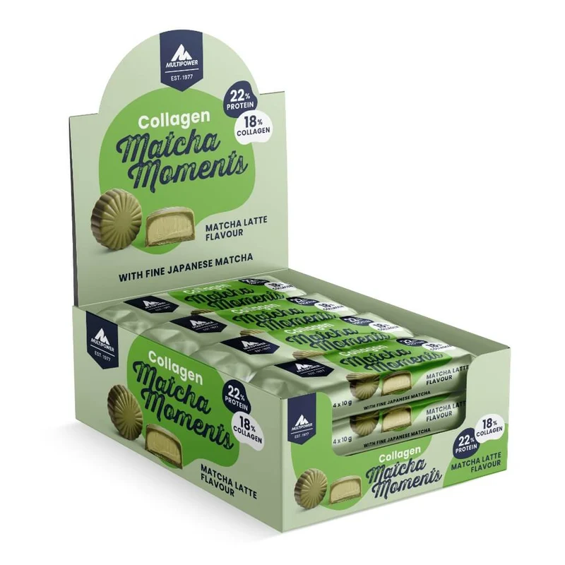 12xPackungen Collagen Matcha Moments, Matcha Latte (12x40g)