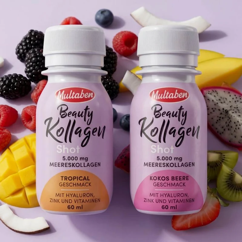 Multaben Beauty Collagen Shot Kokos Beere, 5g Collagen | 60ml