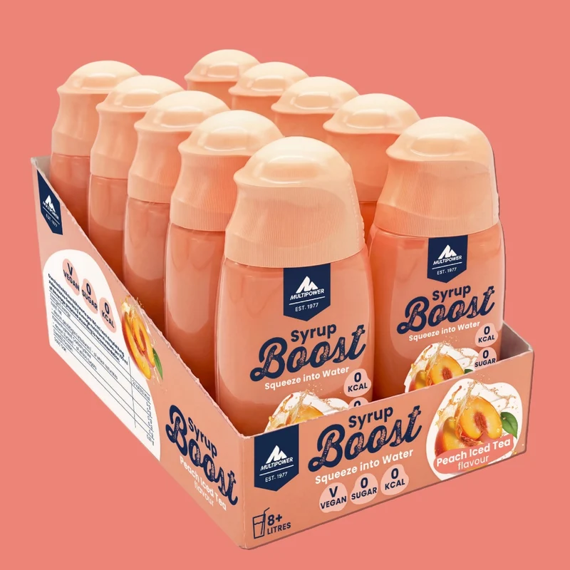 Syrup Boost Eistee Pfirsich 10er Set | Getränkesirup ohne Zucker