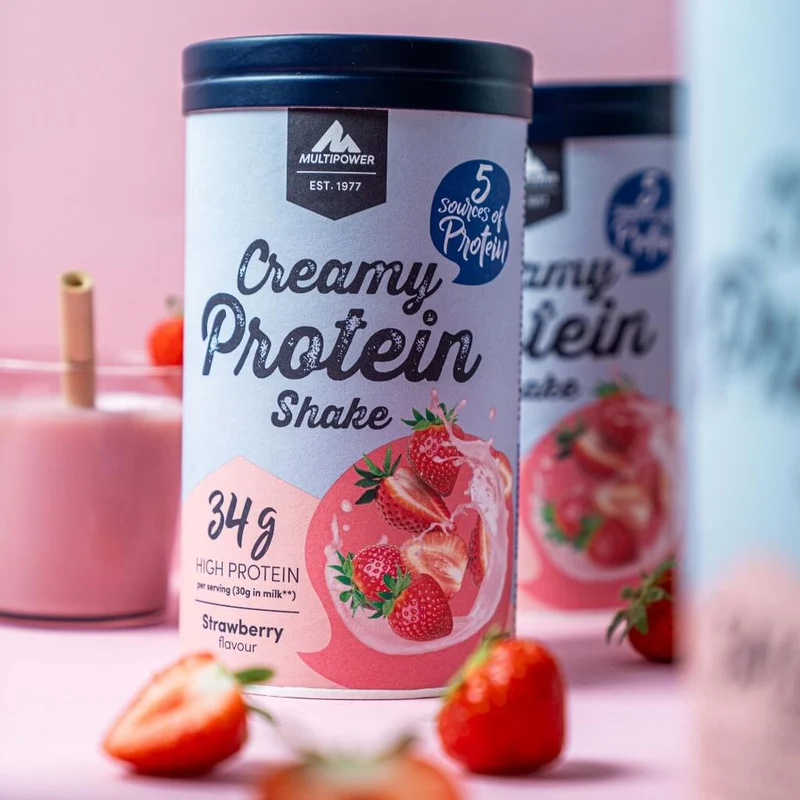28 Portionen (á 30g) Creamy Erdbeer Proteinpulver | 840g