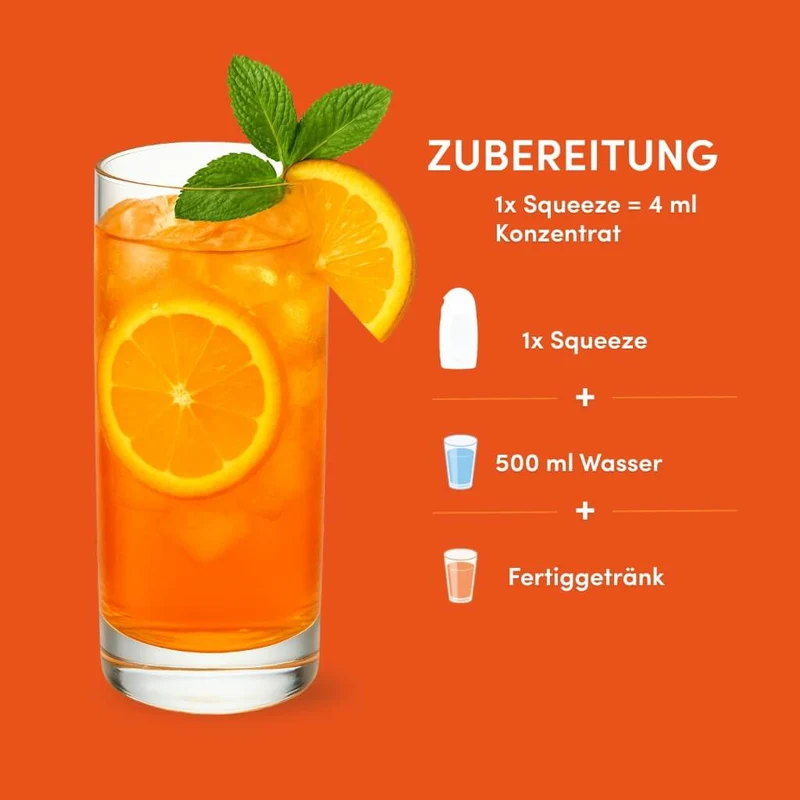 Syrup Boost Orange Spritz 10er Set | Getränkesirup ohne Zucker