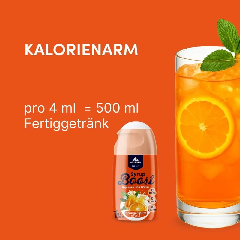 Syrup Boost Orange Spritz 10er Set | Getränkesirup ohne Zucker
