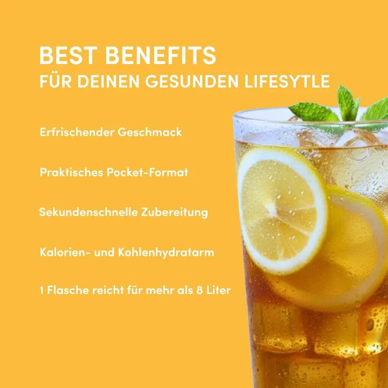 Eistee Zitrone Getränkesirup ohne Zucker | Syrup Boost Probierpaket (4x65ml)
