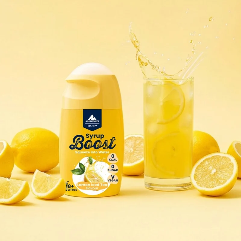 Syrup Boost Eistee Zitrone (10x65ml) | Getränkesirup ohne Zucker