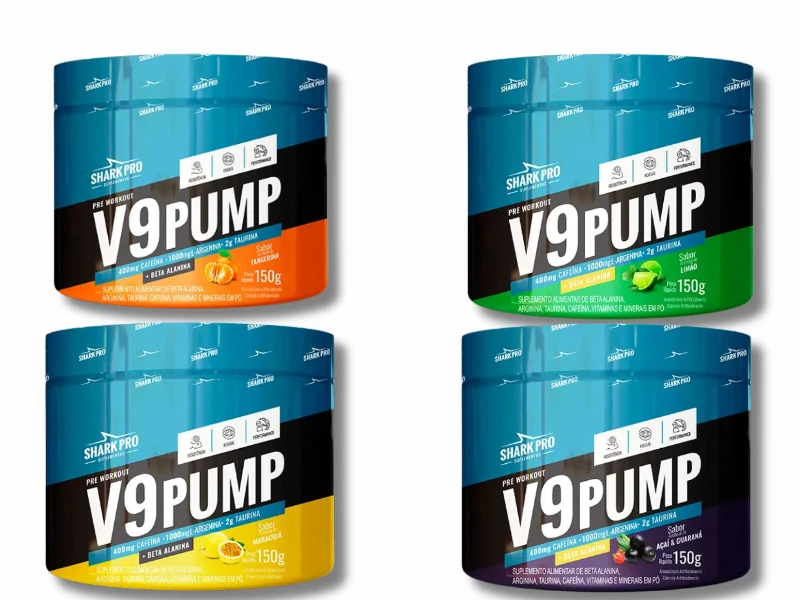 PRE TREINO V9 PUMP 150G - SHARK PRO