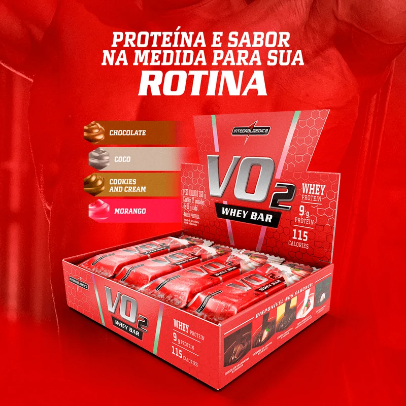VO2 PROTEIN BAR 12UN - INTEGRALMEDICA