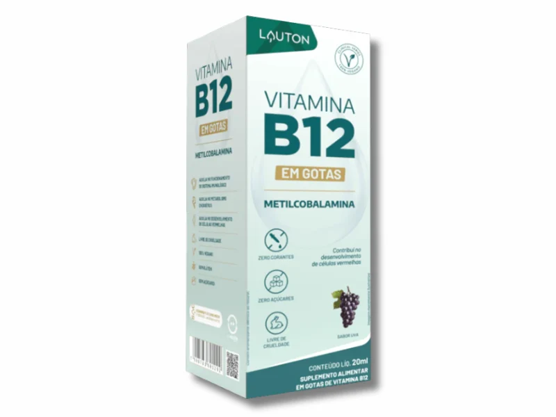 VITAMINA B12 GOTAS PREMIUM SABOR UVA 20 ML - LAUTON