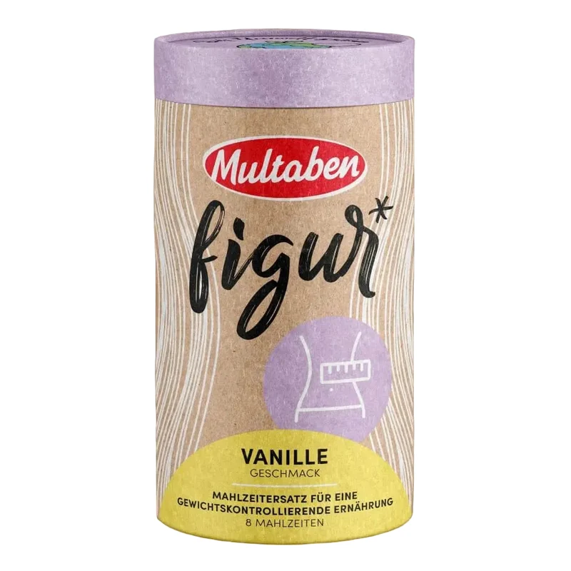 Multaben Figur Vanille Proteinpulver als Mahlzeitenersatz | 440g (Artikel mit verkürzter Haltbarkeit)