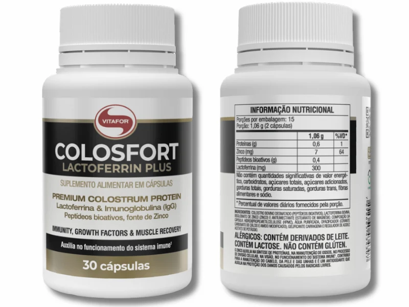 COLOSFORT LACTOFERRIN PLUS 30 CAPSULAS 400MG - VITAFOR