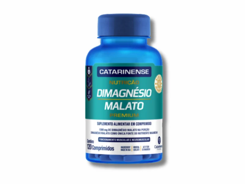 DIMAGNESIO MALATO PREMIUM 120COMP - CATARINENSE NUTRICAO