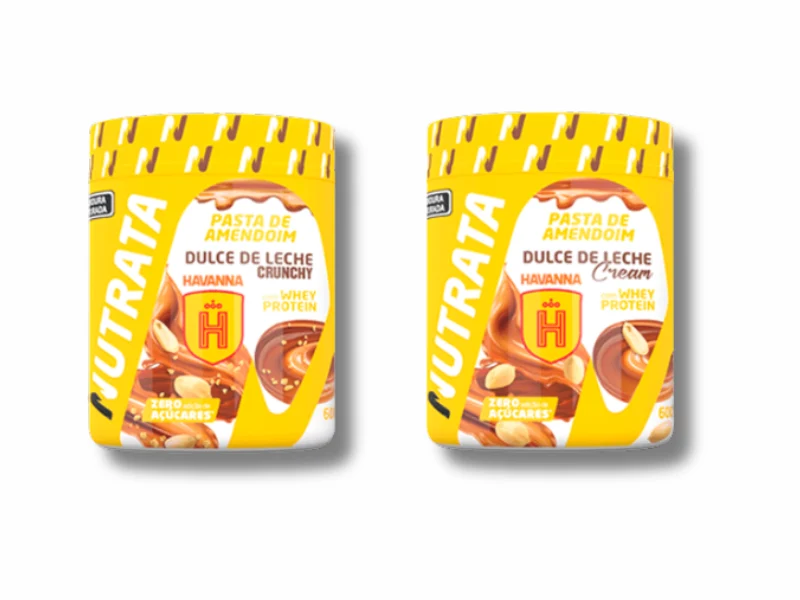 PASTA AMENDO WHEY DULCE DE LECHE HAVANNA - 600G NUTRATA