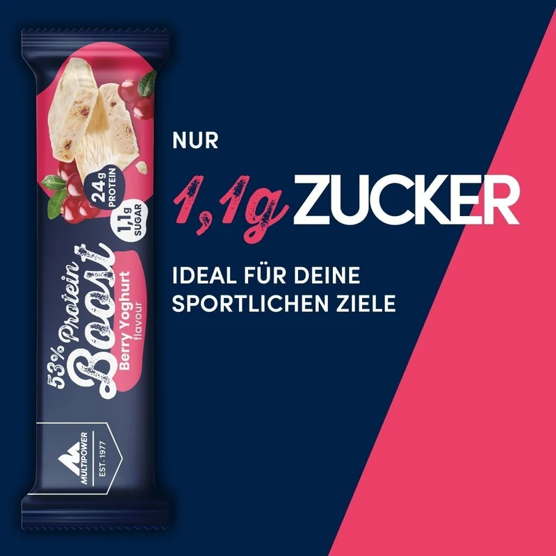 Karton Boost Proteinriegel Beere-Joghurt (20x45g) - High Protein