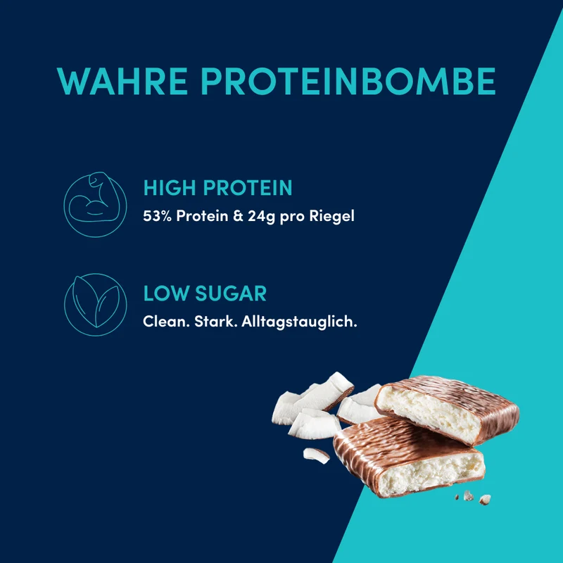 Karton Boost Proteinriegel Kokosnuss (20x45g) - High Protein
