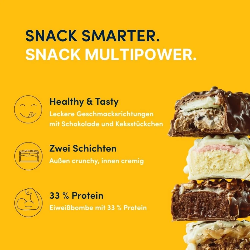 Karton Layer Proteinriegel Cookies & Cream (18x50g)