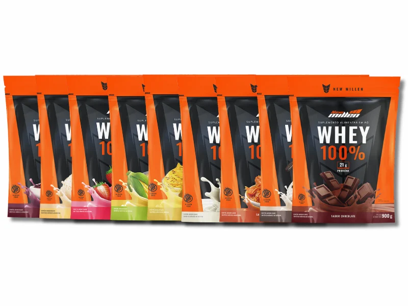 WHEY 100% REFIL 900G - NEW MILLEN