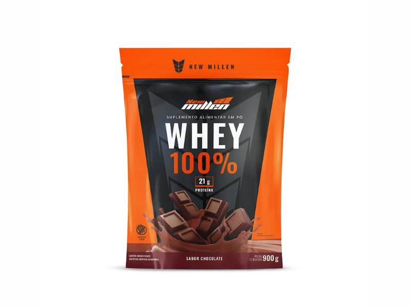 WHEY 100% REFIL 900G - NEW MILLEN