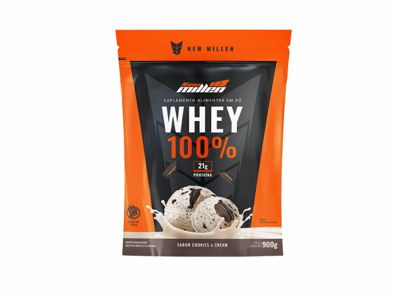 WHEY 100% REFIL 900G - NEW MILLEN
