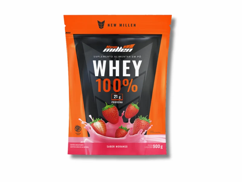 WHEY 100% REFIL 900G - NEW MILLEN
