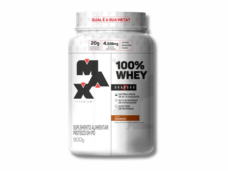 WHEY 100% RAFAEL BRANDÃO POTE 900G - MAX TITANIUM