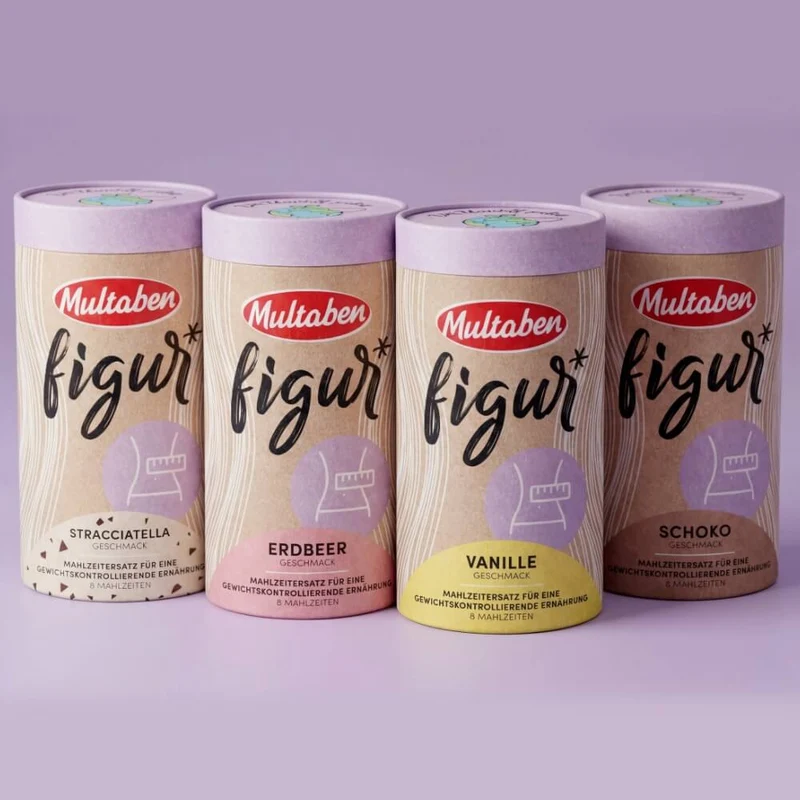 Multaben Figur Protein Shake Mahlzeitenersatz Stracciatella | 440g