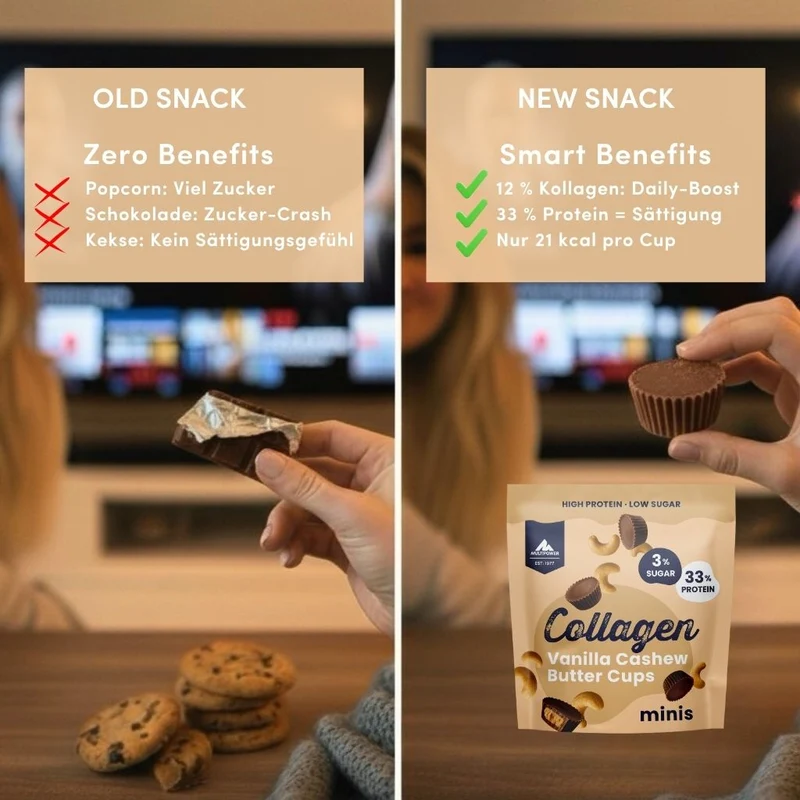 Collagen Butter Cups - 1x 70g | Vanilla Cashew (Artikel mit verkürzter Haltbarkeit)