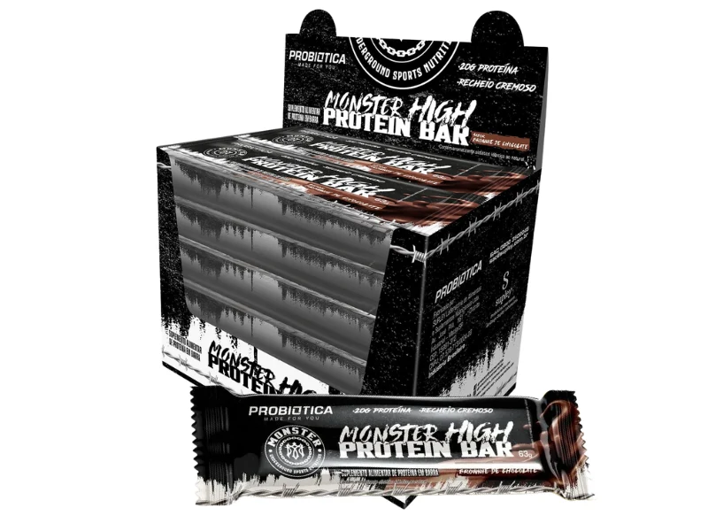 MONSTER HIGH PROTEIN BAR 8UN 63G - PROBIÓTICA
