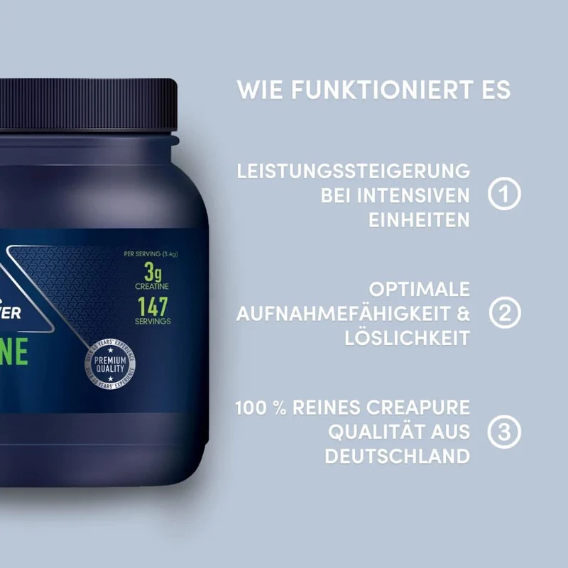 Whey Starter-Paket | 2x420g, 1x 500g Creatine, 2x gratis Proteinriegel